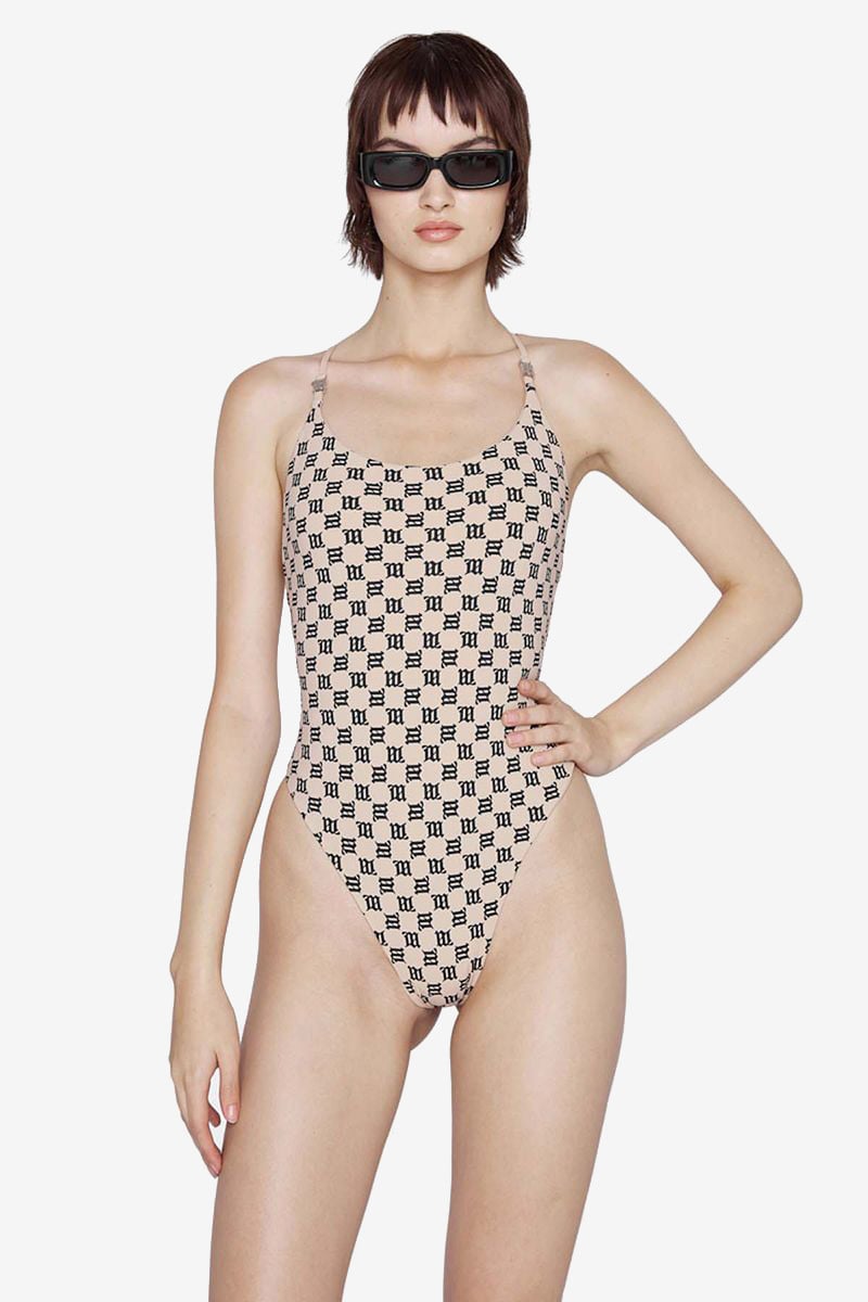 Monogram Jacquard One-Piece Swimsuit - Ready-to-Wear