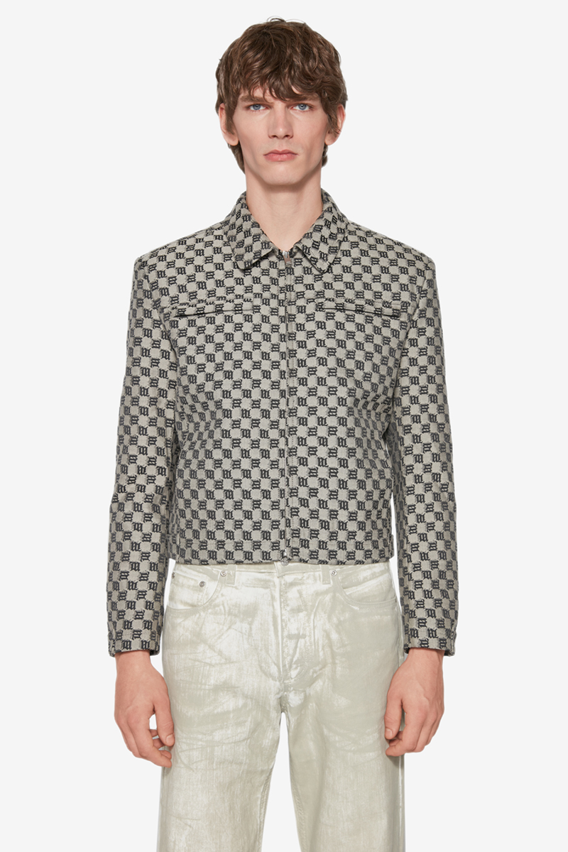 Louis Vuitton Monogram Jacquard Zip-Up Denim Jacket