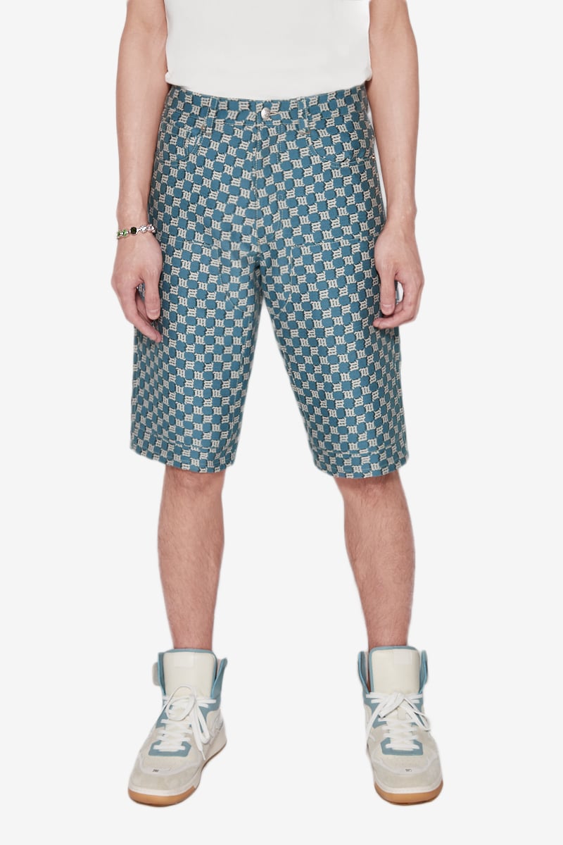 Monogram Jacquard Denim Shorts - Ready to Wear