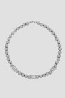 Ball Chain Necklace Grey
