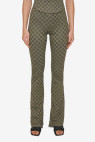Monogram Flared Trousers Olive