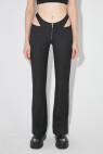 Cut Out Trousers Black