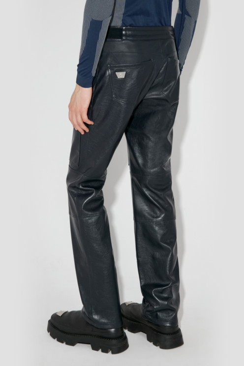 Moto Faux Leather Trousers