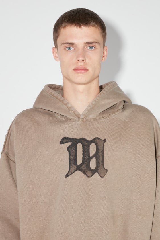 Signature Hoodie Washed Brown