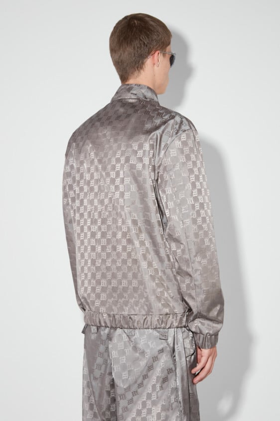 Nylon Monogram Track Jacket Grey