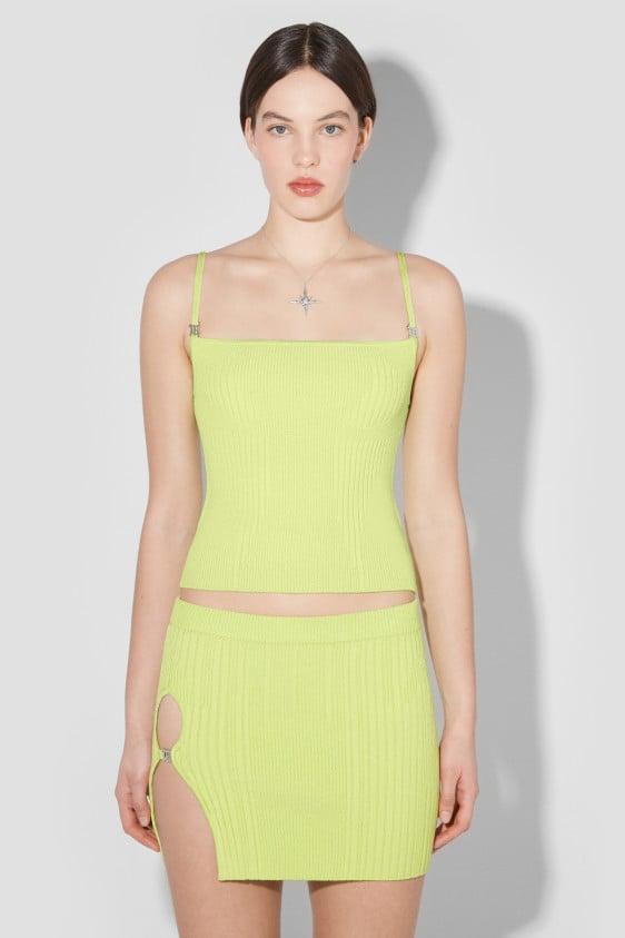 Knitted Top Lime