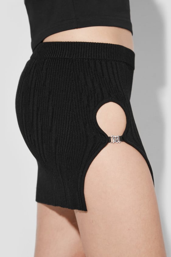 Seamless Knitted Mini Skirt
