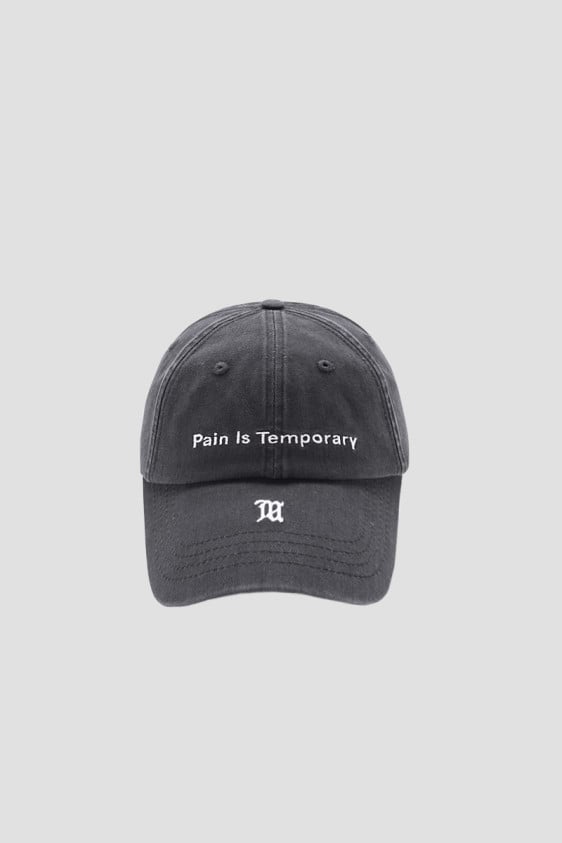 Pain Is Temporary Cap Black