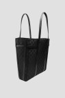 Monogram Nylon Shopper Bag Black
