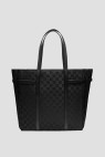 Monogram Nylon Shopper Bag Black