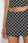 Monogram Mini Skirt Black