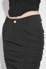 Lara Ruched Midi Skirt Black