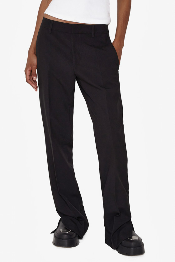 Relaxed Black Tailored Trousers