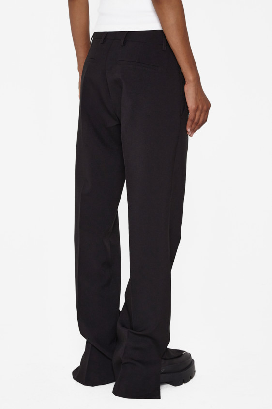 Relaxed Black Tailored Trousers