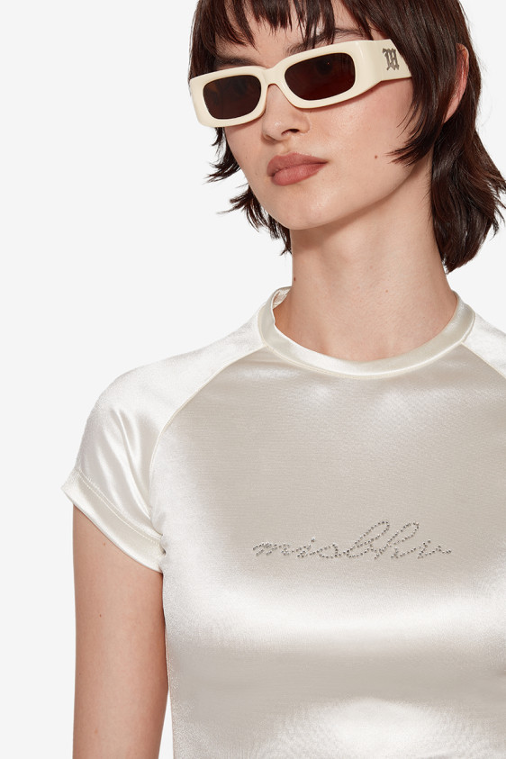 Misbhv Crystal Baby T-Shirt Pearl