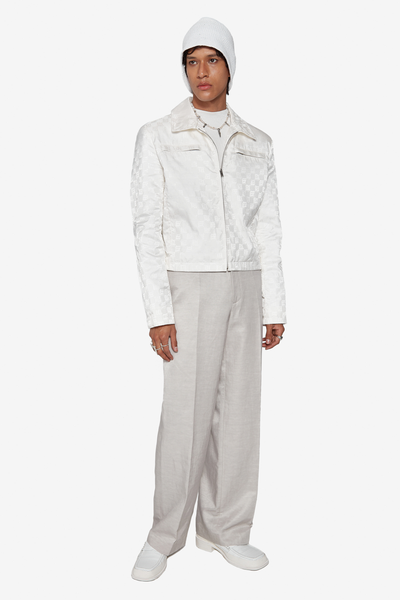 Clothes MISBHV Monogram Nylon Track Jacket White (022M415
