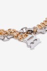 Mixed Chain Golden & Silver Monogram Necklace